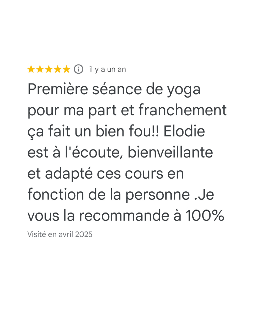 Avis Yoga Bee Yoga Obernai