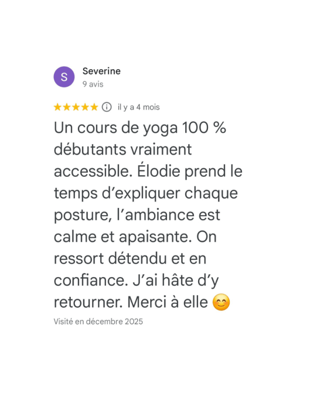 Avis Yoga Bee Yoga Obernai